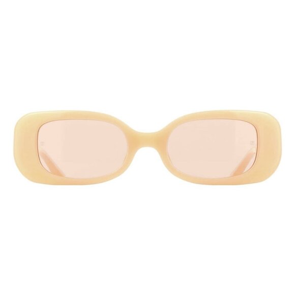 New LINDA FARROW Lola Pink Square LFL1117 Sun C14 Sunglasses Women - Picture 2 of 4